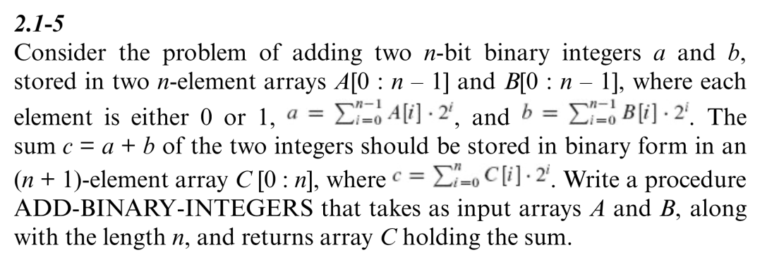 Algorithms task