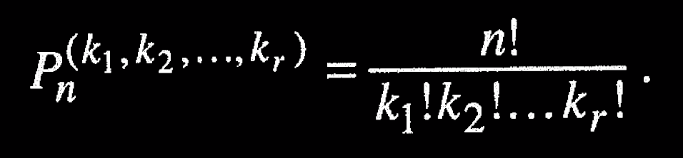 Formula for repeating permutations